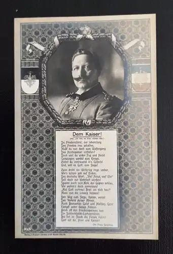 S.M.Kaiser Wilhelm II Dem Kaiser 50161 Ga SH1