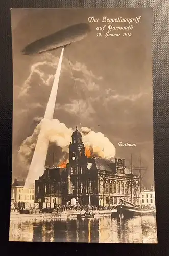 Der Zeppelinangriff Auf Yarmouth 19.Januar 1915 Zeppelin 50191 Ga