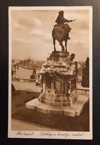 Budapest Aussicht mit Prinz Eugen Denkmal 118022 Ga E