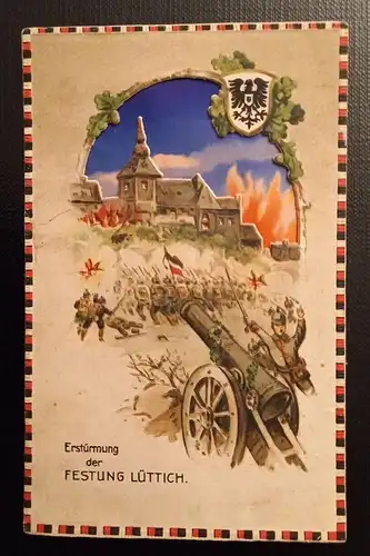 Erstürmung Der Festung Lüttich Prägekarte 118049 Ga E