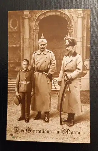 Drei Generationen Im Feldgrau  Kaiser Wilhelm und Söhne Ga 50373 SH1