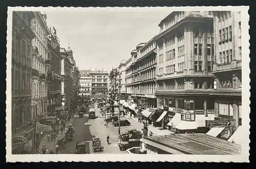 Wien Graben Altstadt Zentrum Straße Autos Oldtimer Gebäude Österreich 600177A D