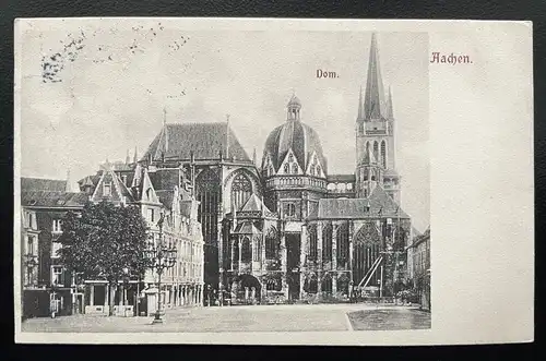 Aachen Dom Kirche Turm Gebäude Nordrhein-Westfalen Köln Deutschland 600188A TH D