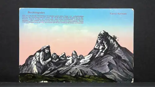 Berchtesgaden Watzmann Berg Gesichter Gemälde JW 402715 C