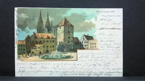 Regensburg Molkteplatz Gemälde JW 500251 C