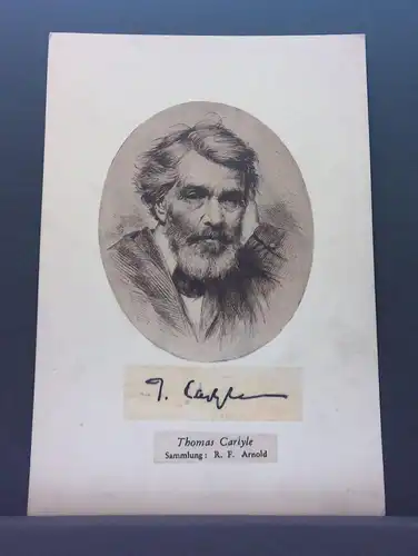Thomas Carlyle Historiker England Autograph Zeichnung JW 650280 C