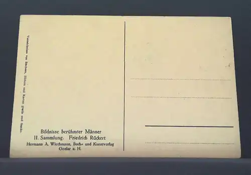 Friedrich Rückert Dichter Porträt Gemälde JW 650470 C