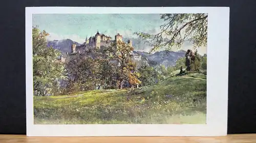 Salzburg Festung Hohensalzburg von der Karolinenhöhe Gemälde JW 650313 C