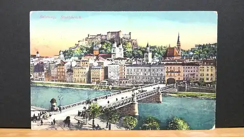 Salzburg Staatsbrücke Gemälde JW 650419 C