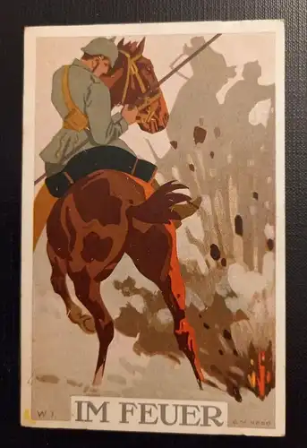 Soldat Am Pferd Im Feuer Ga