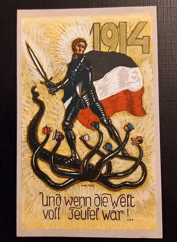 Und Wenn Die Welt Voll Teufel War 1914 Max Frey Ga 500004