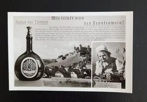 Kulturcdes Trinkens Frankenwein Frau Mit Korb Trauben 650143 Ga E