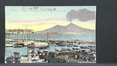 Napoli Marina di Mergellina con vista vesuvio JW 00278 F