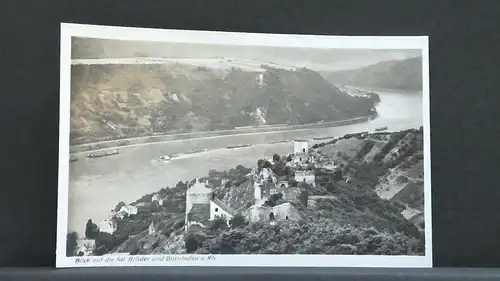 Blick auf die fdl Brüder und Bornhofen am Rhein JW 401210 F