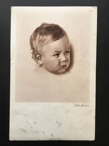 Portrait eines Kindes (L.Herrlich) - Kinderköpfe Sammlung - Künstlerkarte 947 TH