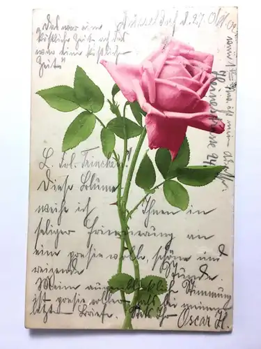 Rose - Blume - Künstlerkarte 110061 TH