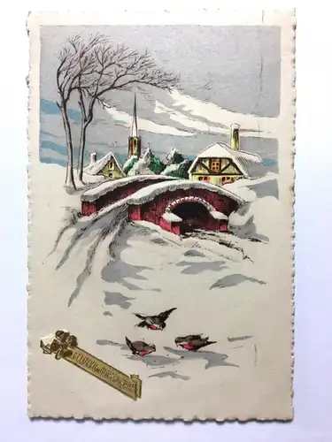 Gelukkig Nieuwjaar - Glückliches neues Jahr - Winter - Künstlerkarte 110054 TH