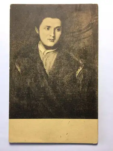 Porträt eines unbekannten jungen Mannes (P. Bordone) - Künstlerkarte 50018 TH D