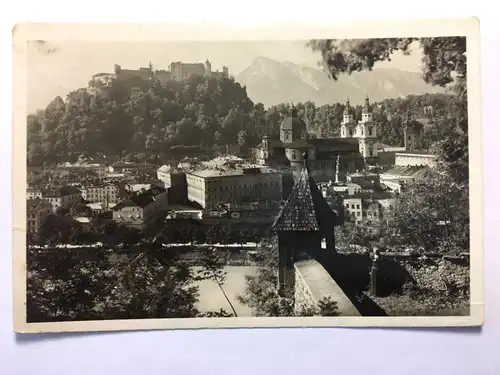 Salzburg - Blick auf Festung vom Kapuzinerberg 50009 TH