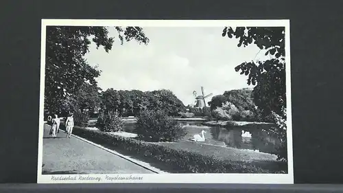 Nordseebad Norderney Napoleonschanze Windmühle Schwäne JW 400999 F