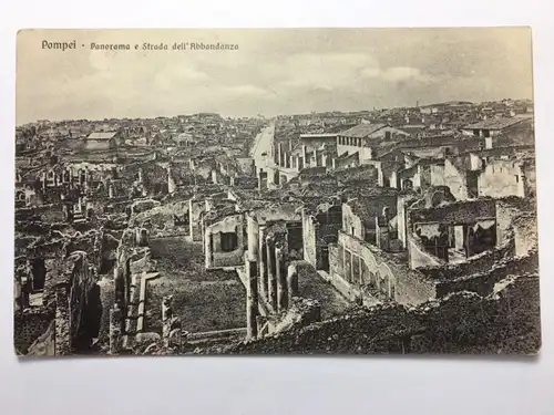 Pompei Pompeji - Panorama e Strada dell Abbondanza 30148 TH Shit