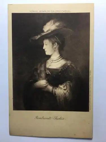 Rembrandt - Saskia / Künstlerkarte 30026 TH