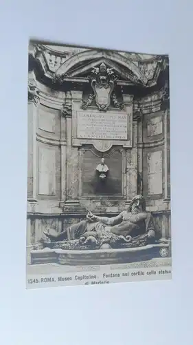 Roma. Museo Capitolino, Fontana nel cortile c. st. di Marforio. 20399