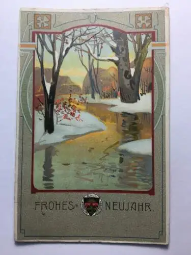 Deutscher Schulverein - Frohes Neujahr / Künstlerkarte 30142 TH