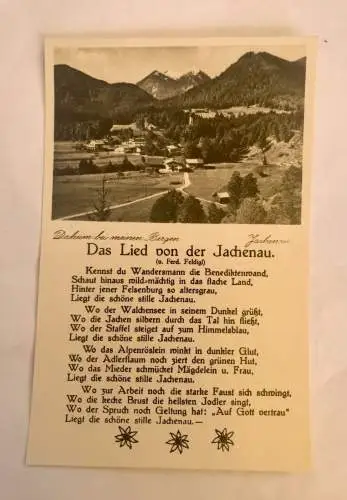 AK, Lied von der Jachenau, Daheim bei meinen Bergen (110225 BW)