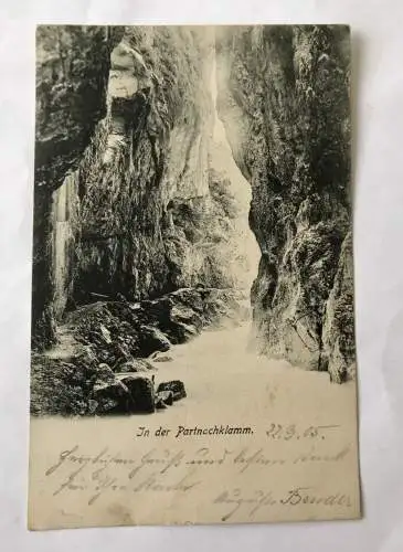 Ak, Partnachklamm, Garmisch Partenkirchen (20000 BW)