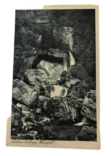 AK, Salzburg, Gollinger Wasserfall, Landschaft (110256 BW)