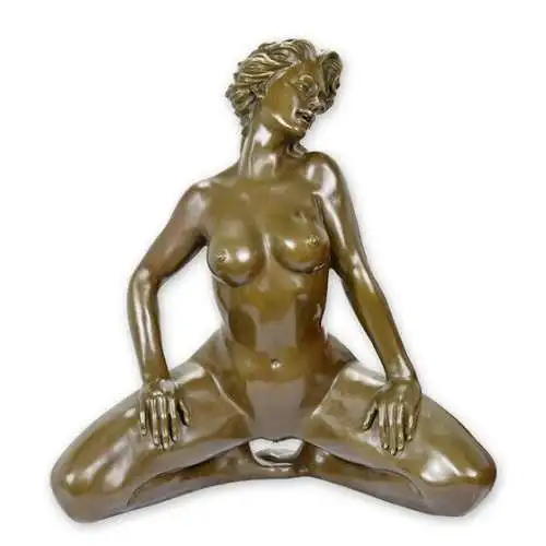 Bronze Skulptur Frau Akt H 65,1 L 35,8 NLXX-46 30