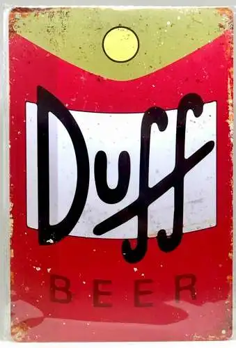 Nostalgie Vintage Retro Schild "Duff BEER" 30x20 12087