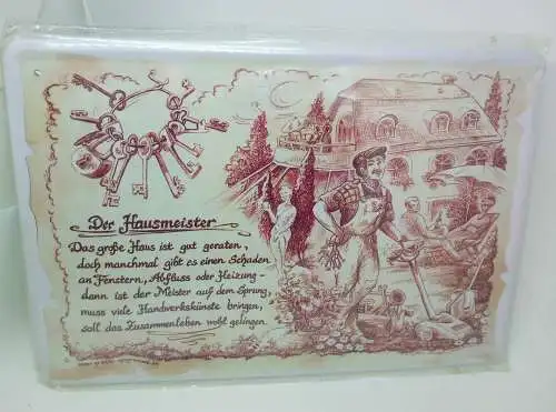 Nostalgie Vintage Retro Schild Spruch der Hausmeister 30x20 cm 60232