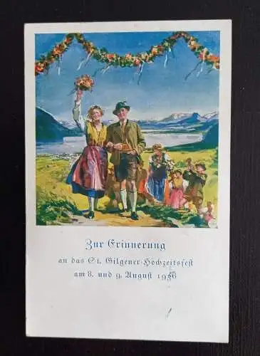 Flugpost St.Gilgen Hochzeit Österreich 165310 G