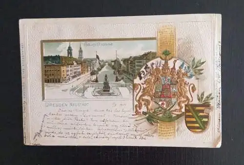 Dresden Neustadt Prägekarte 165285 Ga