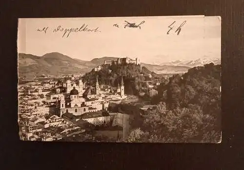 Doppelkarte Salzburg Panorama 165399 Ga G