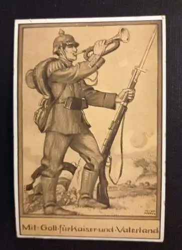 Mugo Kraus Soldat Mit Gewehr Und Trompete 28435 Ga G