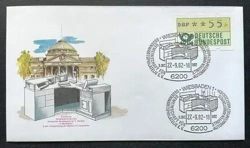 Brief Wiesbaden Deutsche Bundespost Schalterterminal ca.16,4x9,3cm 410317 PR