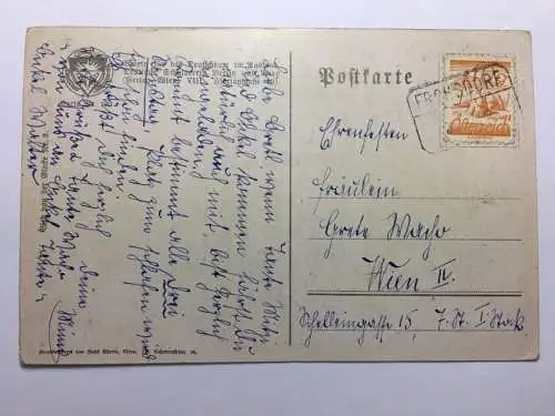 Deutscher Schulverein - Die Glocke - Paar pflückt Blume / Künstlerkarte 30131 TH