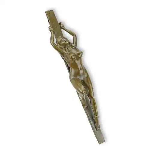 Bronze Skulptur Frau Akt Briefbeschwerer H 28,1 L 6,2 NLFA-38
