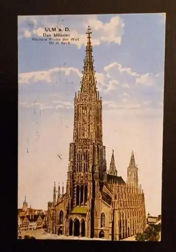 Ulm A.D. Das Münster Höchste Kirche Der Welt 1431 H
