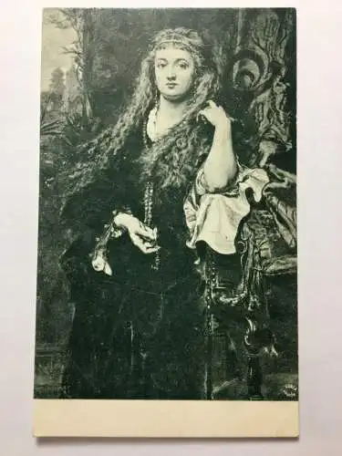 Fille de Castellan (J.Matejko) - Burgmädchen - Künstlerkarte 110065 TH