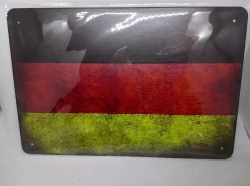 Nostalgie Retro Blechschild Deutschland Flagge 30x20 60225