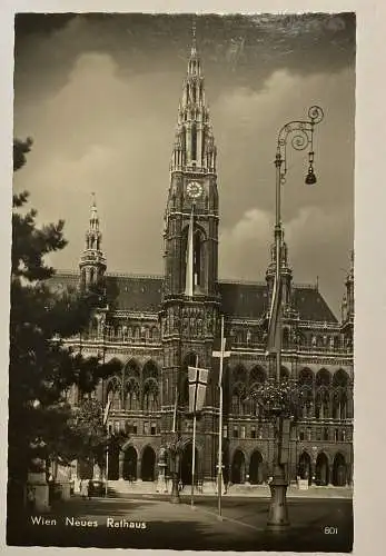 Wien Neues Rathaus Flagge 84011