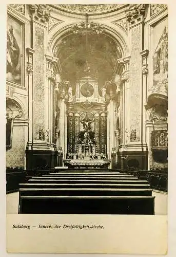 Salzburg Inneres der Dreifaltigkeitskirche 60015