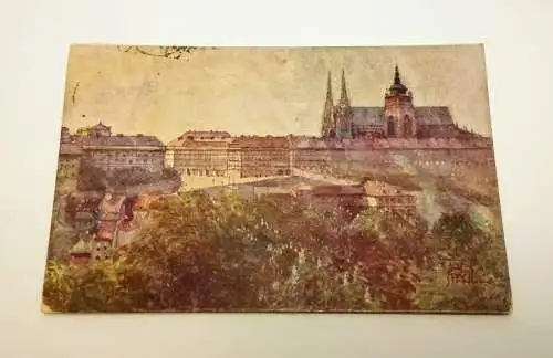 Praha Prag Palast Signatur 50327