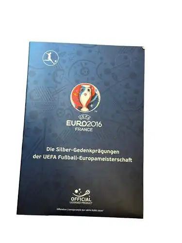 Die Silber-Gold-Gedenkprägungen der UEFA Fußball-Europameisterschaft - Euro 2016