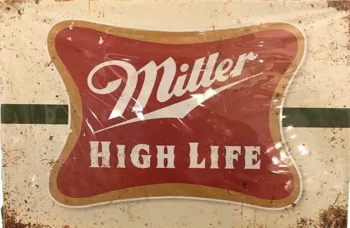 Nostalgie Vintage Retro Blechschild "Miller High Life " 30x20    900204