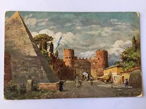 Roma Rom - Porta S. Paolo und Pyramide des Cestius 585